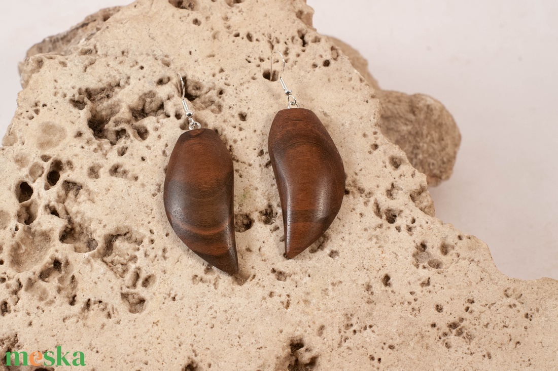 Fa fülbevaló - ékszer - fülbevaló - lógó fülbevaló - Meska.hu