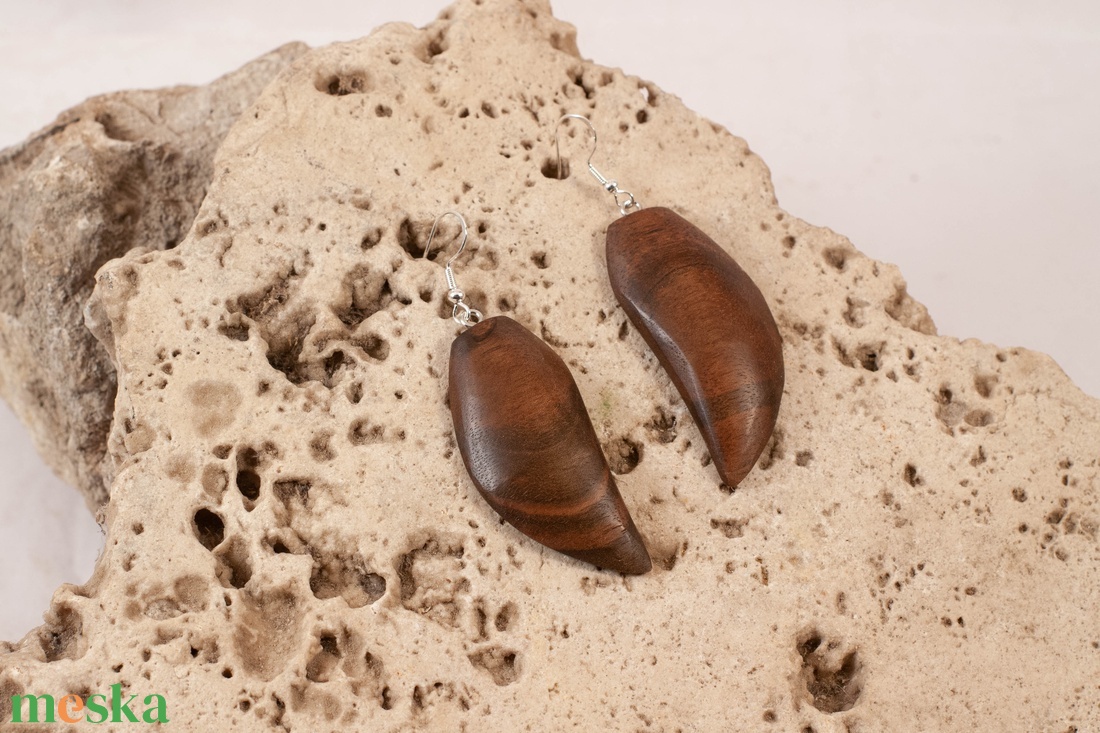 Fa fülbevaló - ékszer - fülbevaló - lógó fülbevaló - Meska.hu