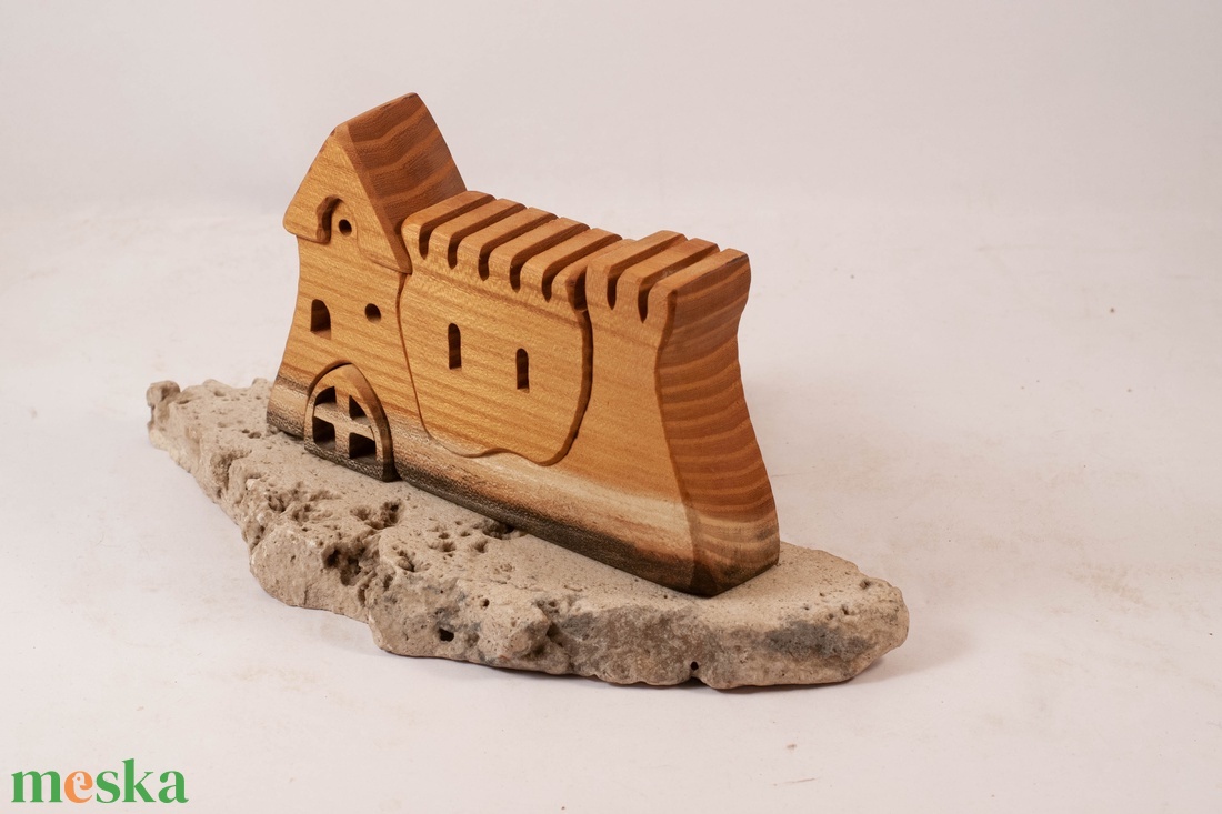  Fa várkastély, fa építő, kirakó - játék & sport - építőjáték - Meska.hu