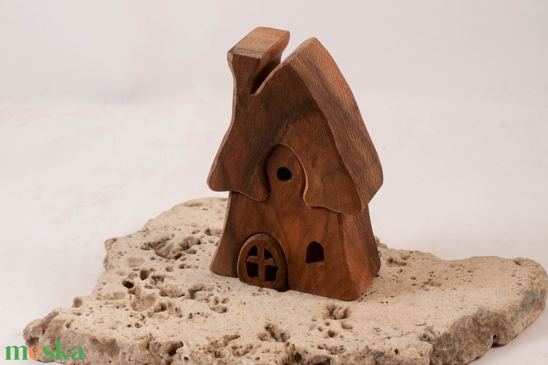 Fa házikó, fa építő, kirakó - játék & sport - építőjáték - Meska.hu