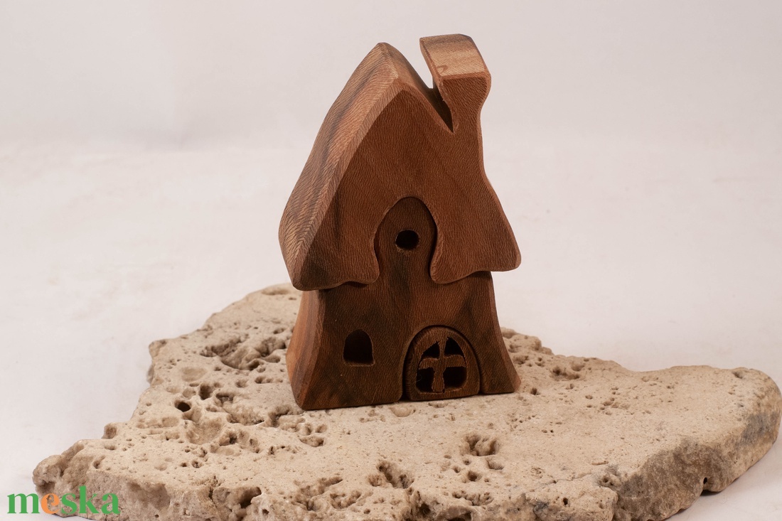  Fa házikó, fa építő, kirakó - játék & sport - építőjáték - Meska.hu