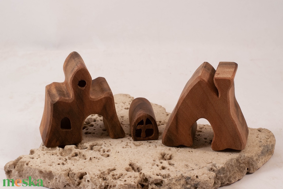  Fa házikó, fa építő, kirakó - játék & sport - építőjáték - Meska.hu