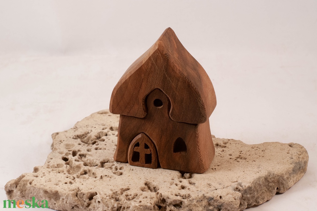 Fa házikó, fa építő, kirakó - játék & sport - építőjáték - Meska.hu
