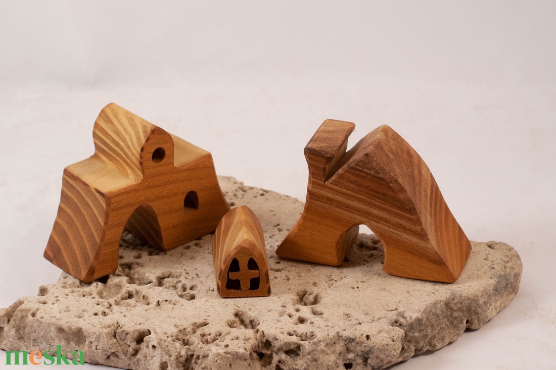  Fa házikó, fa építő, kirakó - játék & sport - építőjáték - Meska.hu