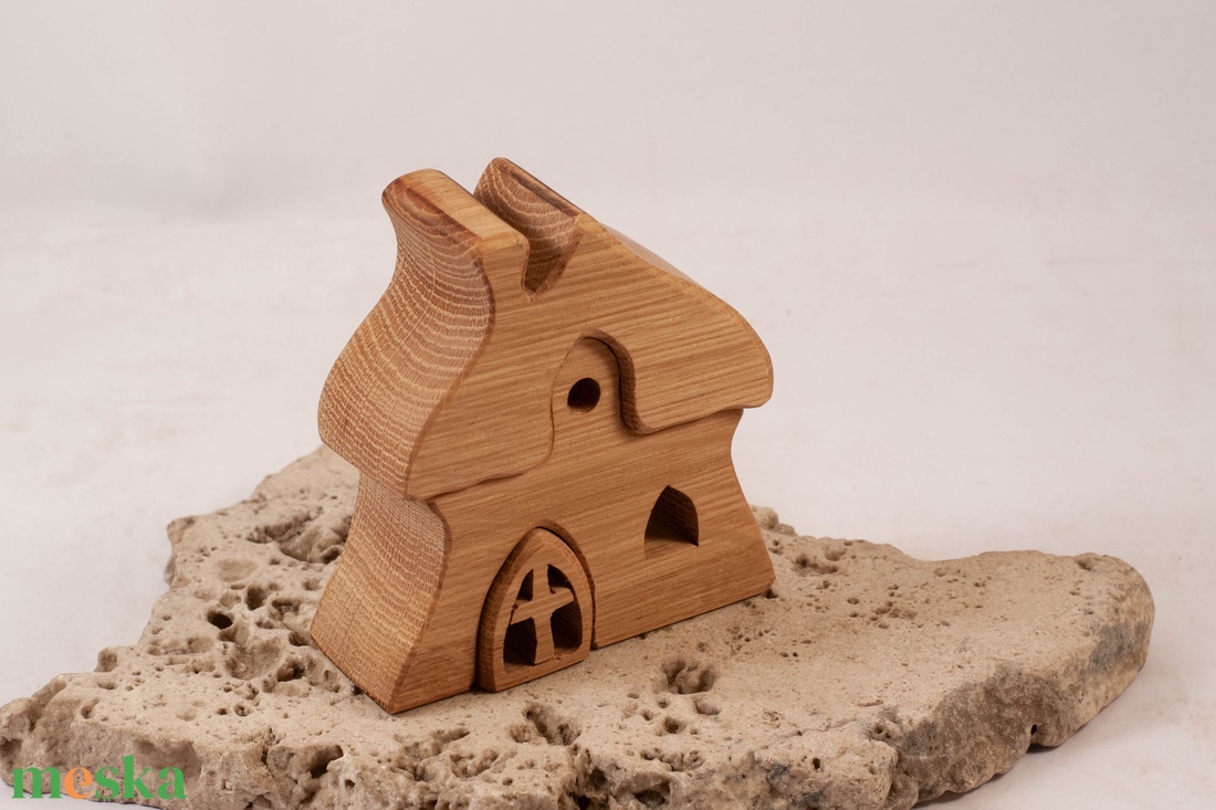 Fa házikó, fa építő, kirakó - játék & sport - építőjáték - Meska.hu