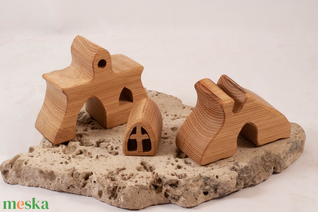  Fa házikó, fa építő, kirakó - játék & sport - építőjáték - Meska.hu