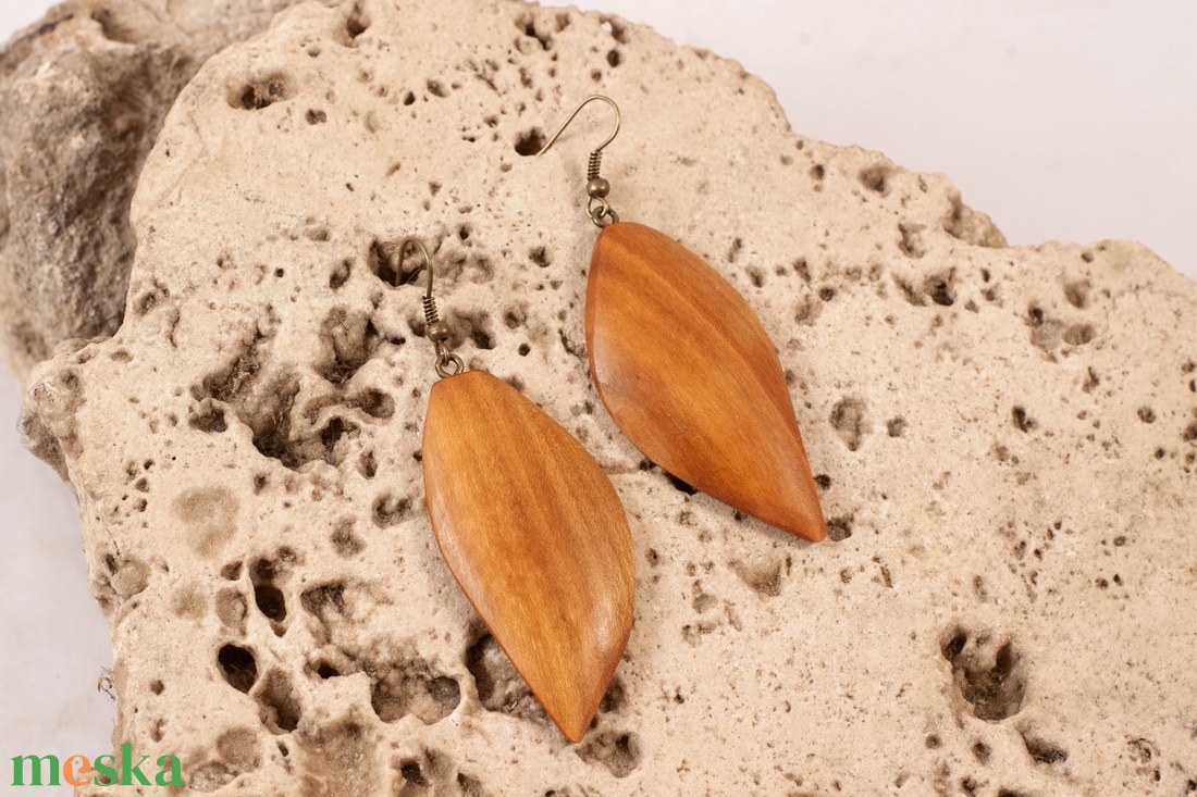 Fa fülbevaló - ékszer - fülbevaló - lógó fülbevaló - Meska.hu