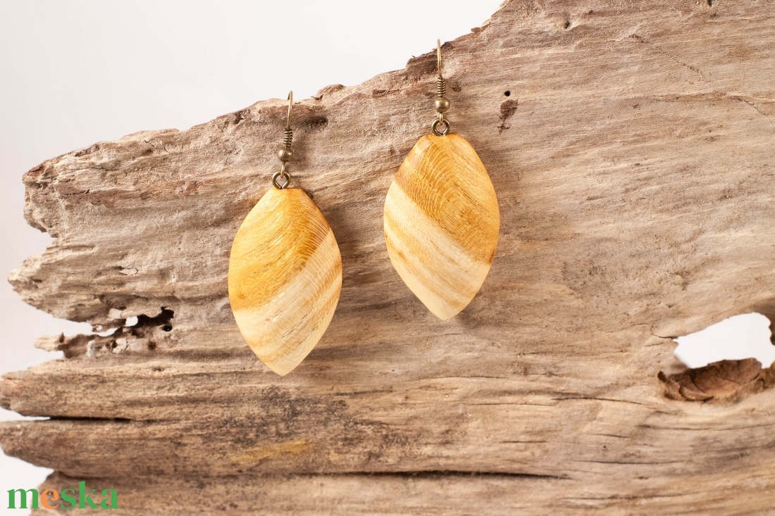 Fa fülbevaló - ékszer - fülbevaló - lógó fülbevaló - Meska.hu