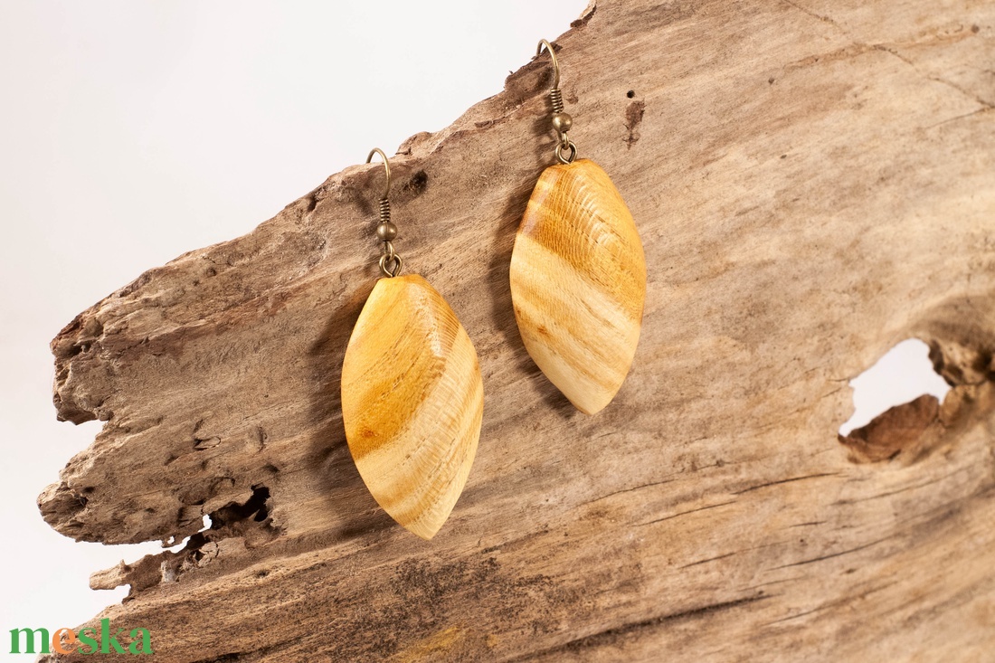 Fa fülbevaló - ékszer - fülbevaló - lógó fülbevaló - Meska.hu