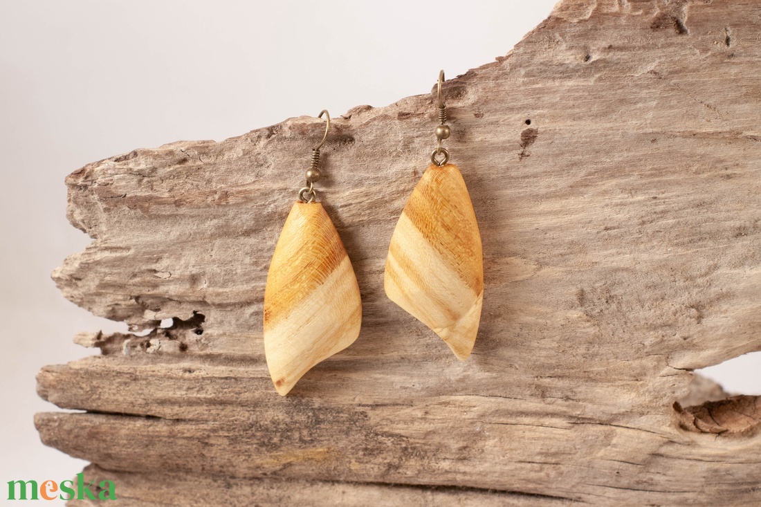 Fa fülbevaló - ékszer - fülbevaló - lógó fülbevaló - Meska.hu