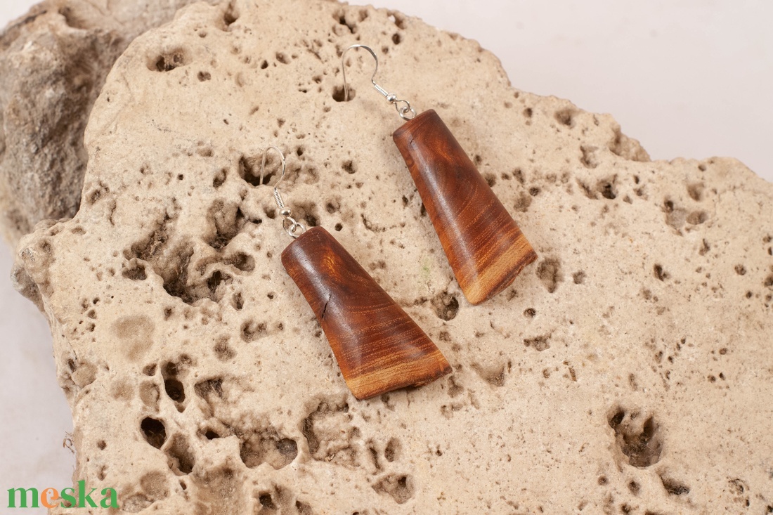 Fa fülbevaló - ékszer - fülbevaló - lógó fülbevaló - Meska.hu