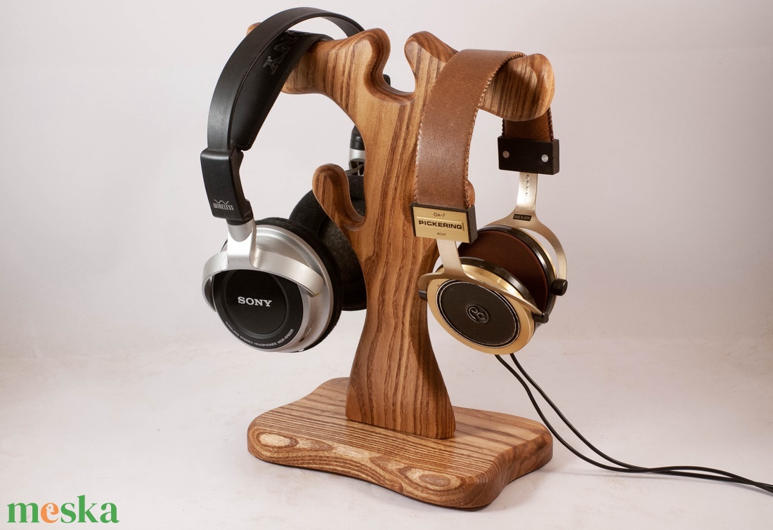 Fejhallgató tartó, állvány, dupla - otthon & életmód - tárolás & rendszerezés - íróasztali tároló - Meska.hu