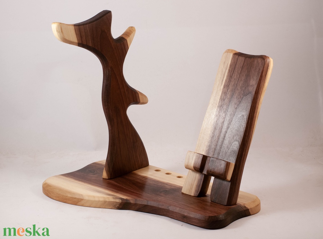 Fejhallgató, és mobil tartó, asztali rendező - otthon & életmód - tárolás & rendszerezés - íróasztali tároló - Meska.hu