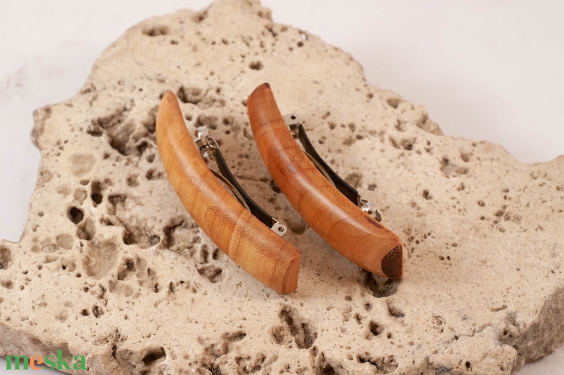 Mini fa franciacsat szett, hajcsat pár - ruha & divat - hajdísz & hajcsat - hajcsat & hajtű - Meska.hu