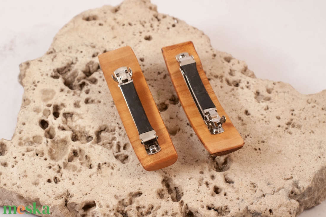 Mini fa franciacsat szett, hajcsat pár - ruha & divat - hajdísz & hajcsat - hajcsat & hajtű - Meska.hu