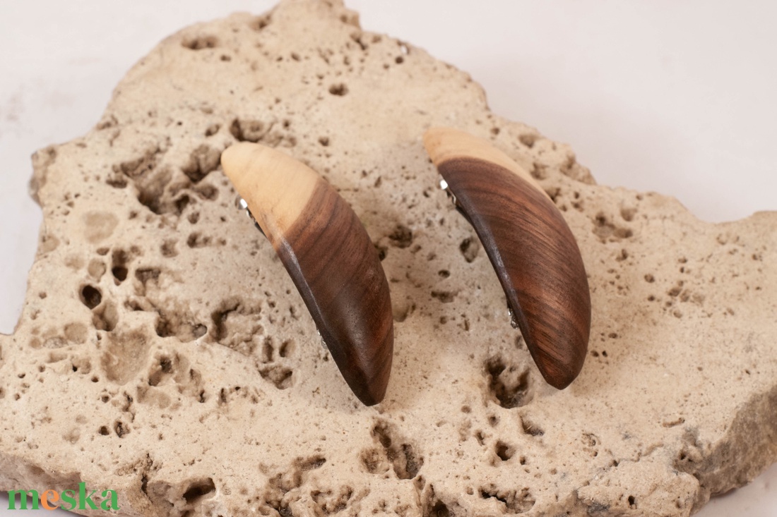 Mini fa franciacsat szett, hajcsat pár - ruha & divat - hajdísz & hajcsat - hajcsat & hajtű - Meska.hu