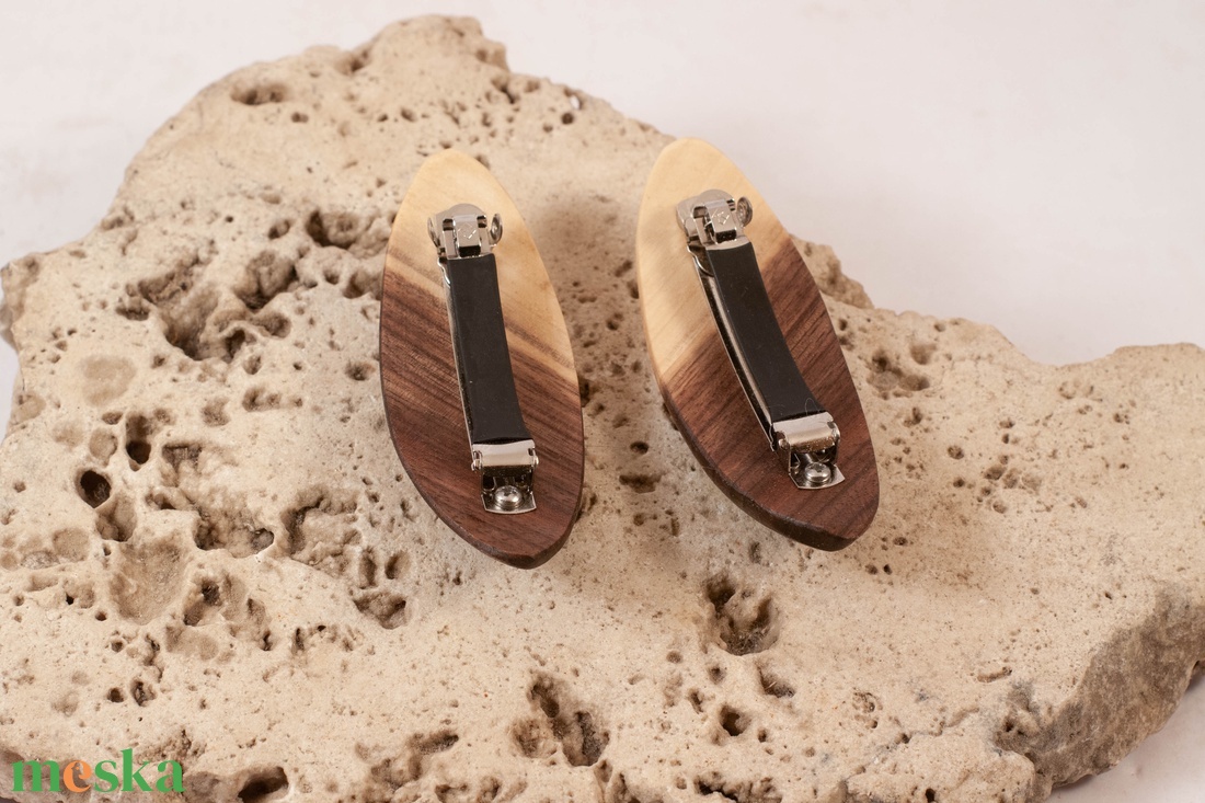 Mini fa franciacsat szett, hajcsat pár - ruha & divat - hajdísz & hajcsat - hajcsat & hajtű - Meska.hu