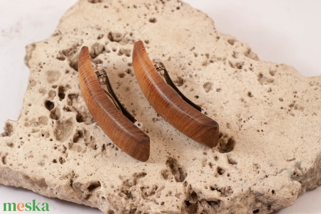 Mini fa franciacsat szett, hajcsat pár - ruha & divat - hajdísz & hajcsat - hajcsat & hajtű - Meska.hu