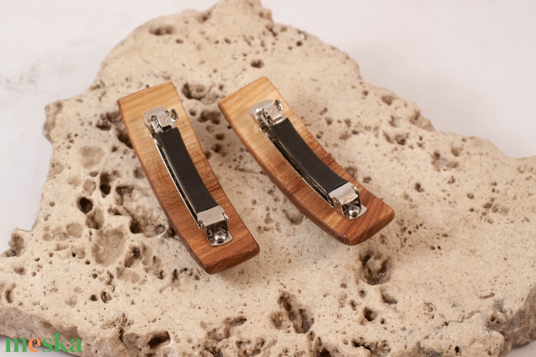 Mini fa franciacsat szett, hajcsat pár - ruha & divat - hajdísz & hajcsat - hajcsat & hajtű - Meska.hu