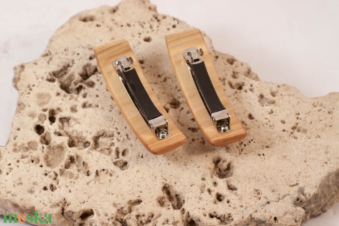 Mini fa franciacsat szett, hajcsat pár - ruha & divat - hajdísz & hajcsat - hajcsat & hajtű - Meska.hu