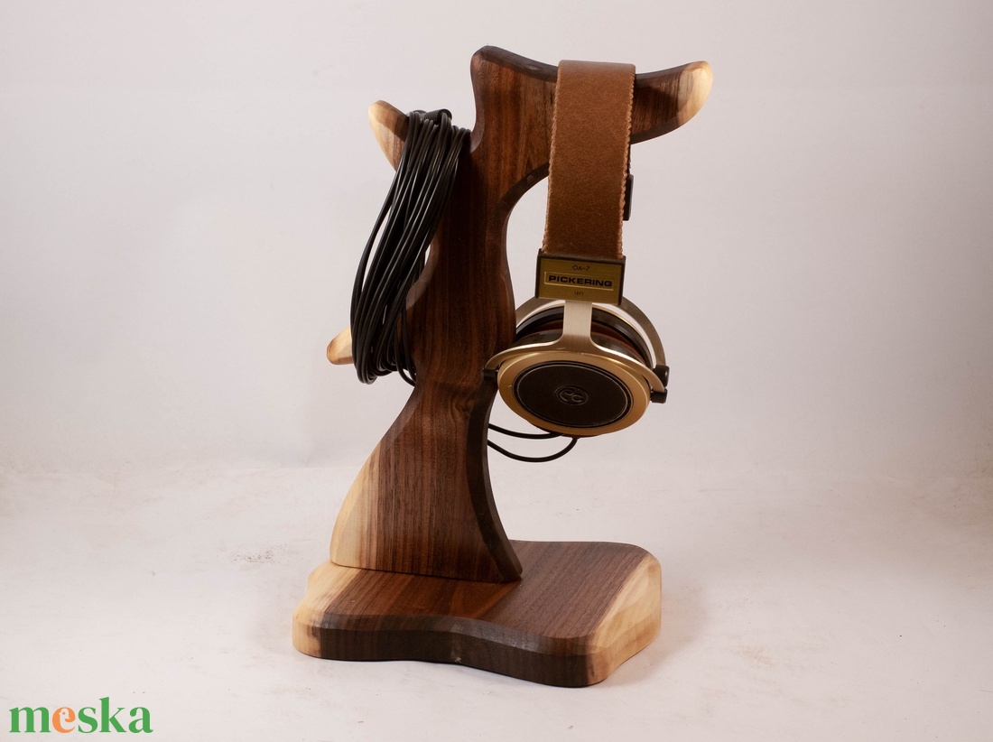 Fejhallgató tartó, fejhallgató állvány - otthon & életmód - tárolás & rendszerezés - íróasztali tároló - Meska.hu