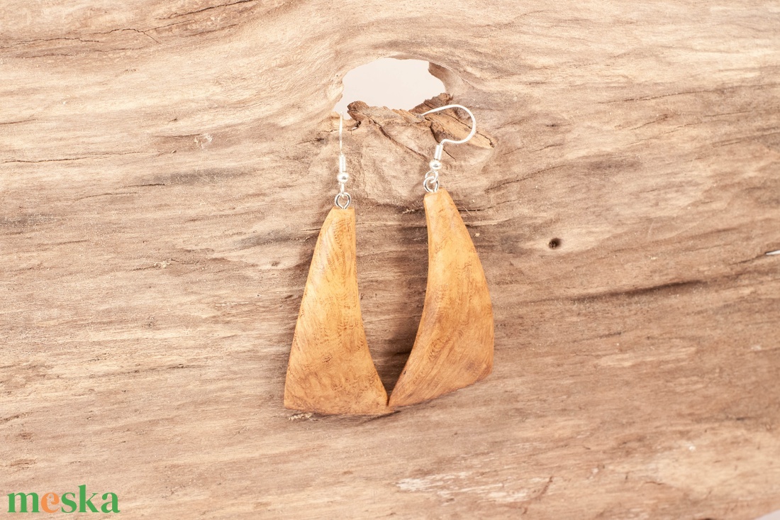 Fa fülbevaló - ékszer - fülbevaló - lógó fülbevaló - Meska.hu