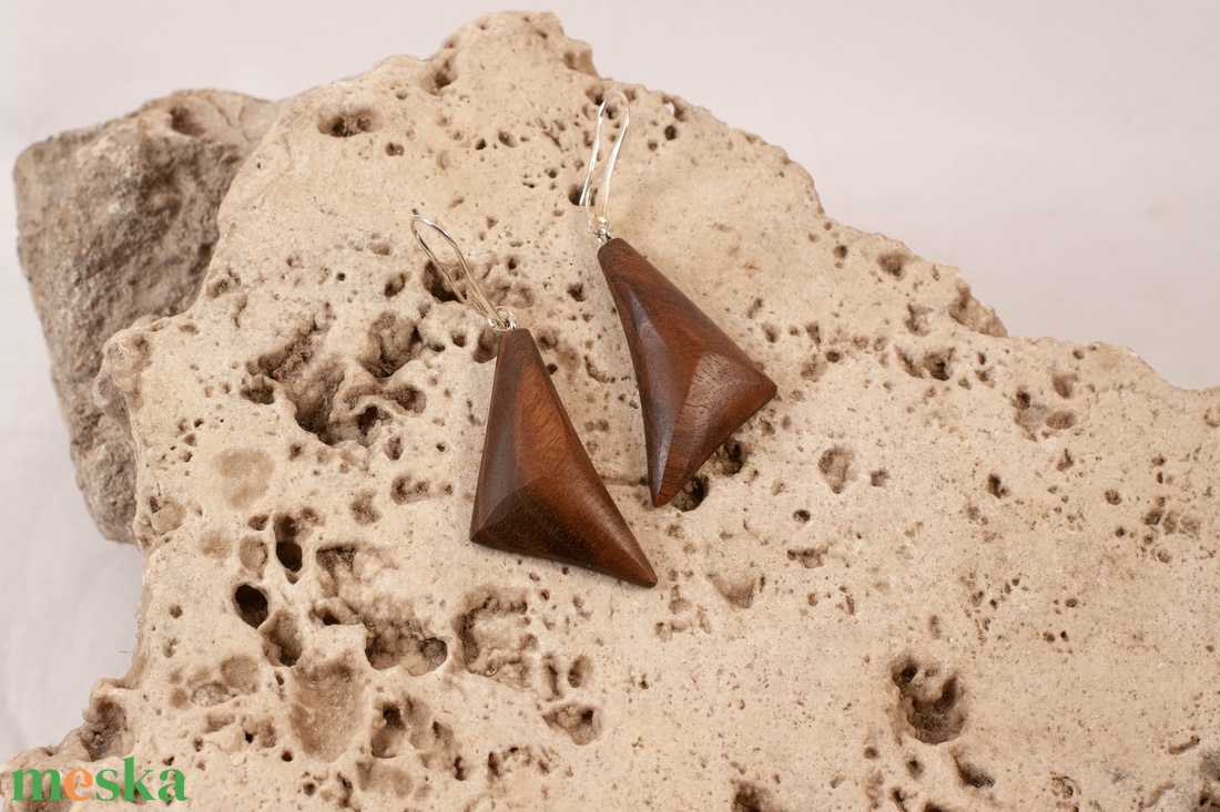 Fa fülbevaló - ékszer - fülbevaló - lógó fülbevaló - Meska.hu