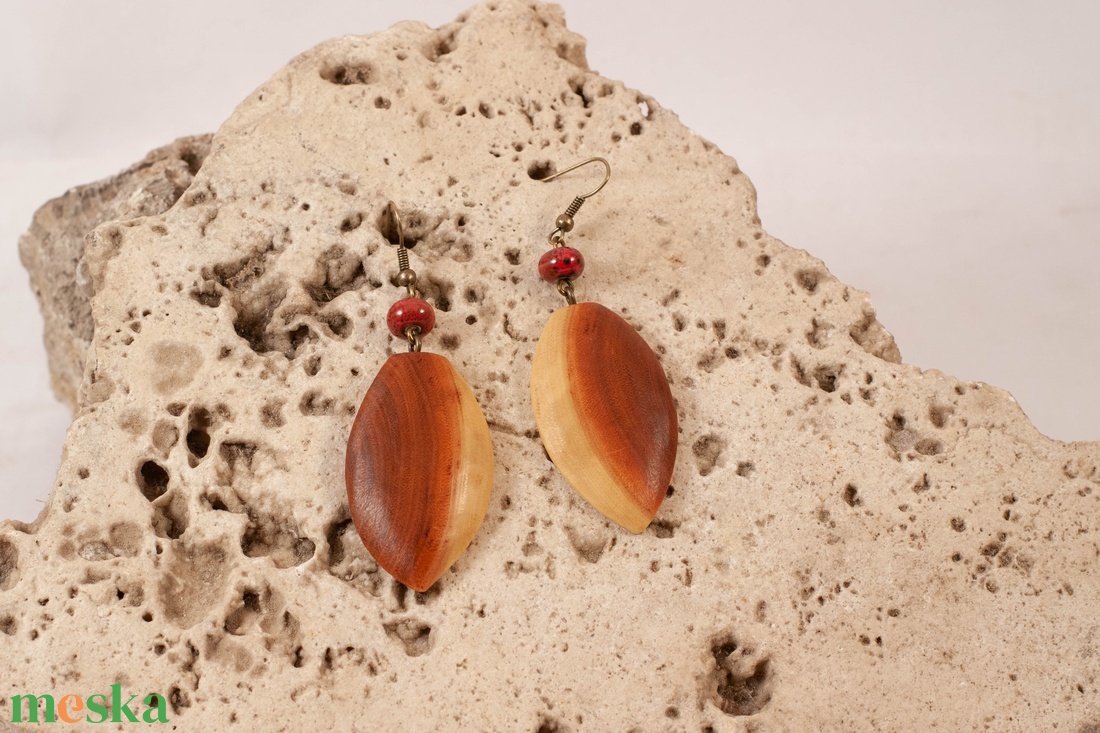 Fa fülbevaló - ékszer - fülbevaló - lógó fülbevaló - Meska.hu