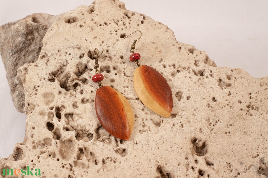Fa fülbevaló - ékszer - fülbevaló - lógó fülbevaló - Meska.hu