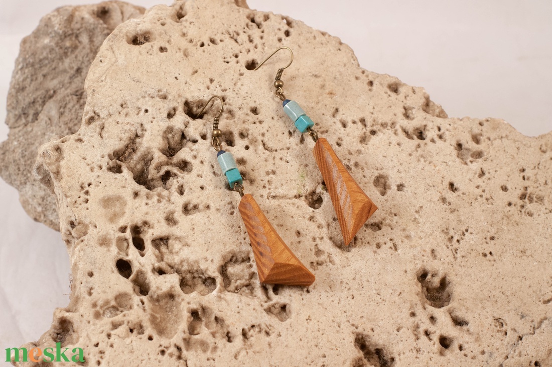 Fa fülbevaló - ékszer - fülbevaló - lógó fülbevaló - Meska.hu