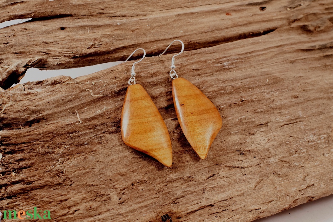 Fa fülbevaló - ékszer - fülbevaló - lógó fülbevaló - Meska.hu