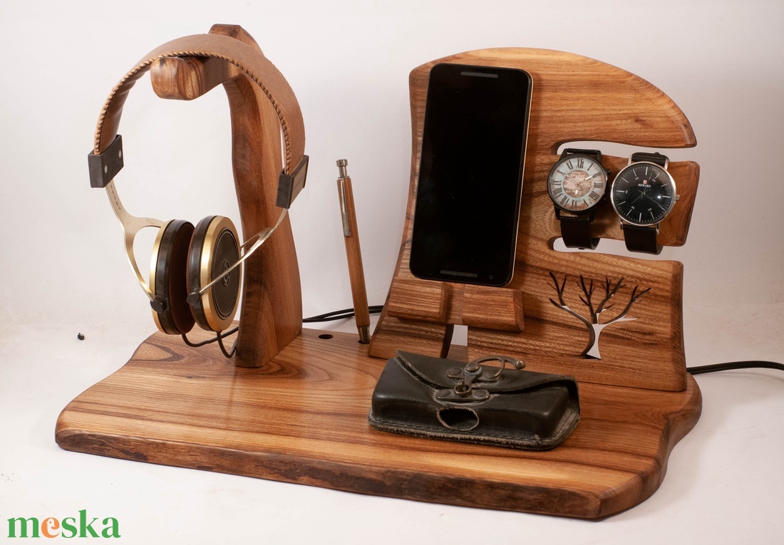  Mobil-, szemüveg-, fejhallgató, toll, 2 óra- tartó, asztali rendező - otthon & életmód - tárolás & rendszerezés - íróasztali tároló - Meska.hu