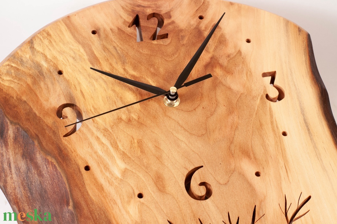 Fa falióra, rusztikus faóra,  - otthon & életmód - dekoráció - fali és függő dekoráció - falióra & óra - Meska.hu