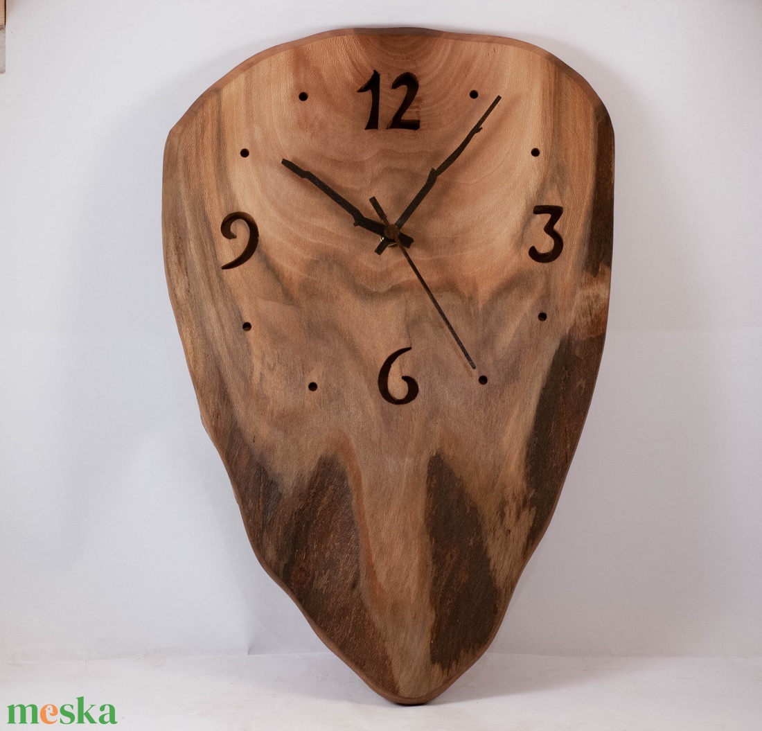 Fa falióra, rusztikus faóra,  - otthon & életmód - dekoráció - fali és függő dekoráció - falióra & óra - Meska.hu