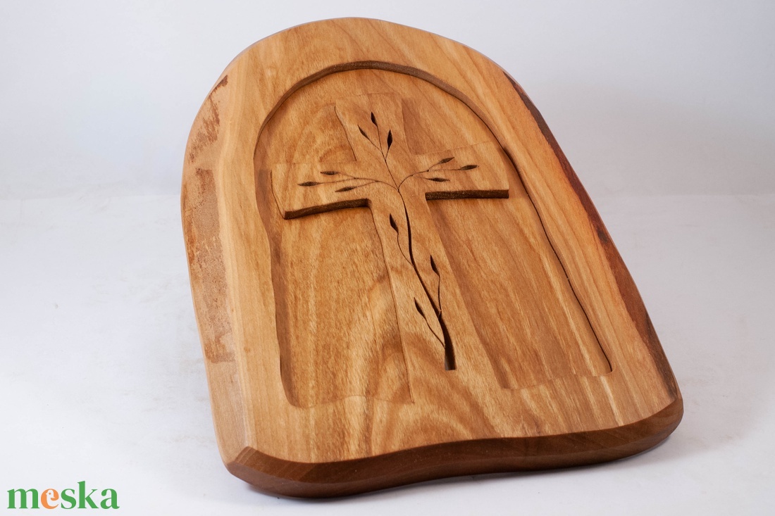 Mintás kereszt, fakereszt falidísz - otthon & életmód - vallás - kereszt - Meska.hu