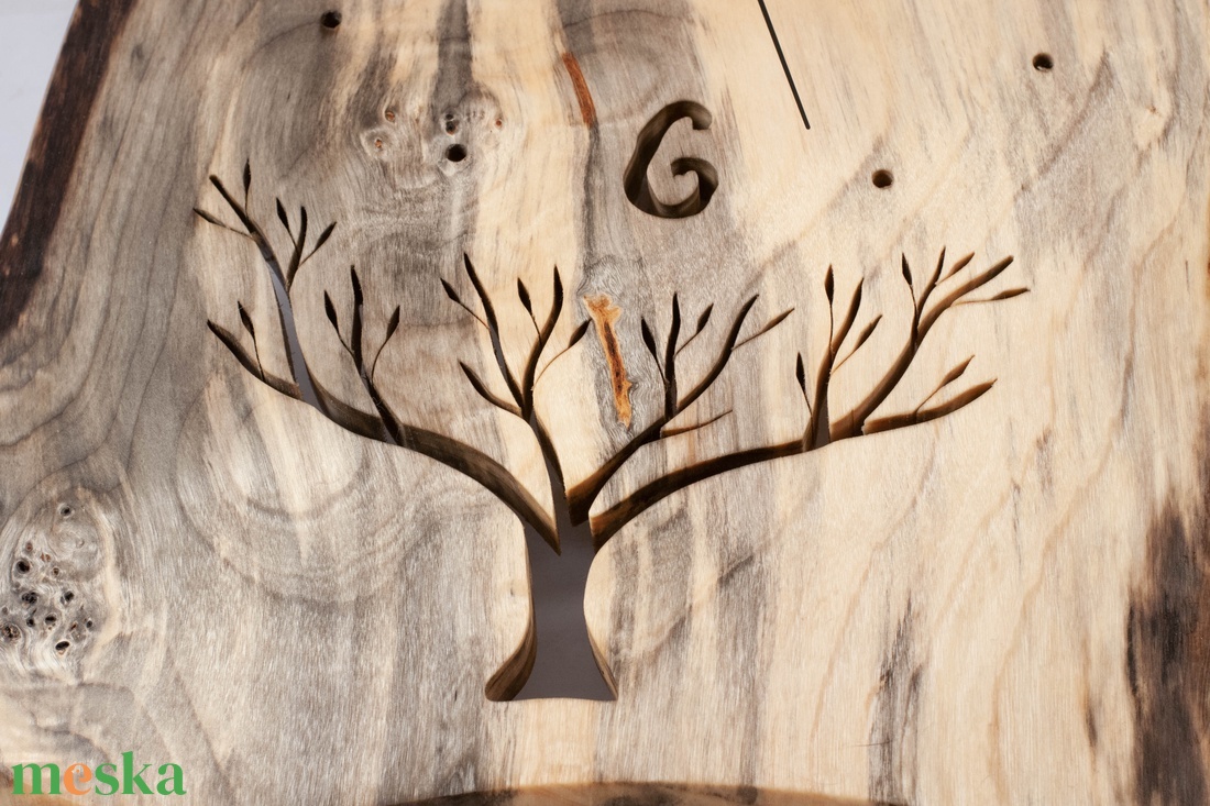 Fa falióra, rusztikus faóra,  - otthon & életmód - dekoráció - fali és függő dekoráció - falióra & óra - Meska.hu