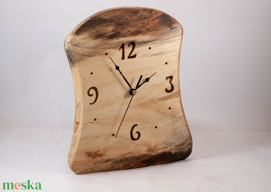 Fa falióra, rusztikus faóra,  - otthon & életmód - dekoráció - fali és függő dekoráció - falióra & óra - Meska.hu