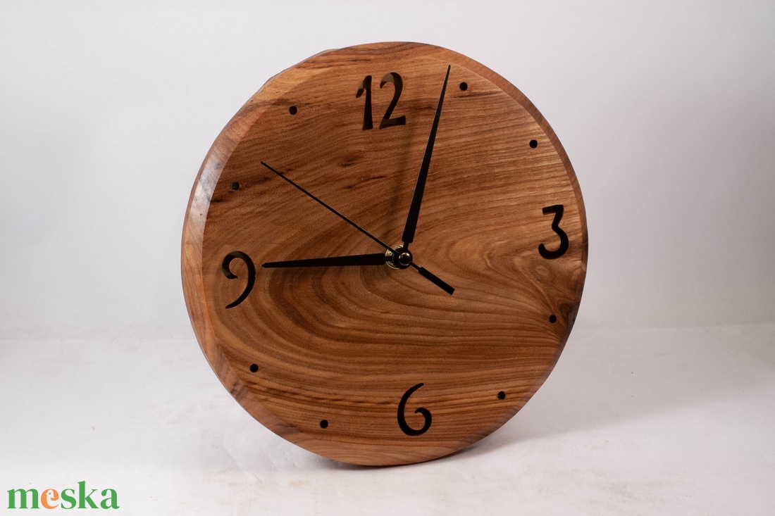 Fa falióra, kerek faóra,  - otthon & életmód - dekoráció - fali és függő dekoráció - falióra & óra - Meska.hu