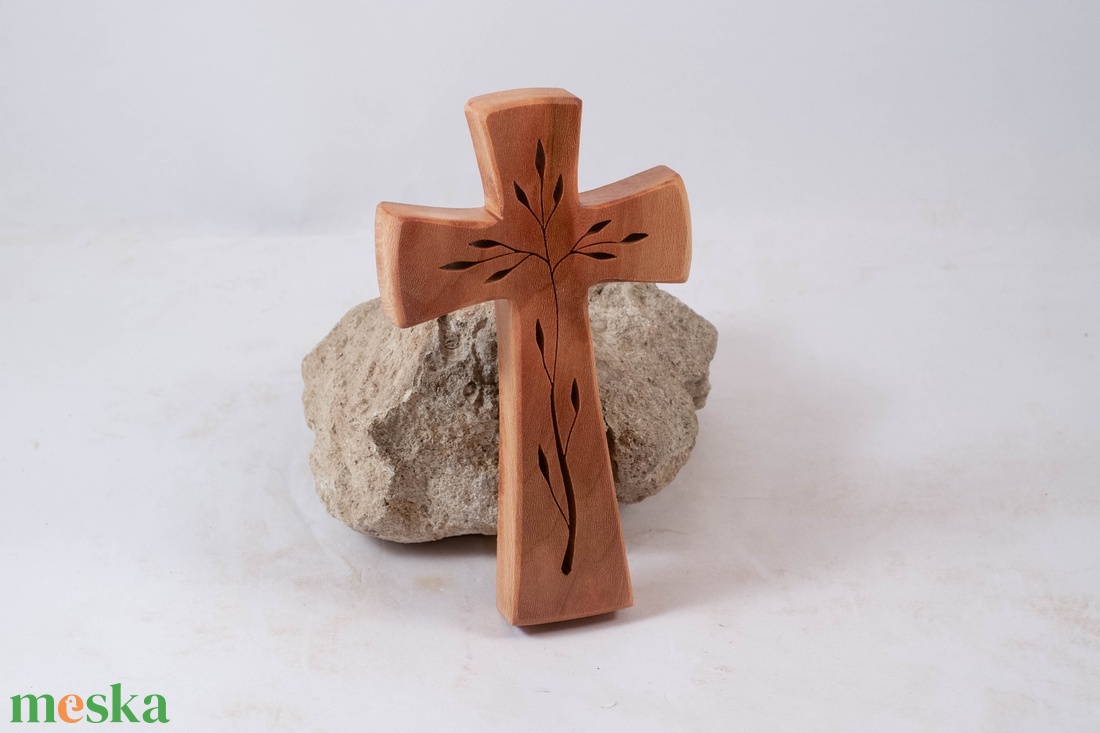 Mintás fakereszt, fali kereszt  - otthon & életmód - vallás - kereszt - Meska.hu
