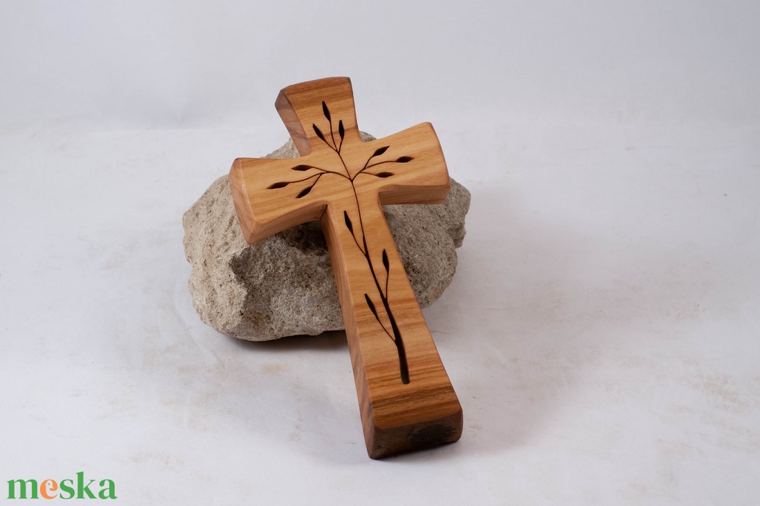 Mintás fakereszt, fali kereszt  - otthon & életmód - vallás - kereszt - Meska.hu