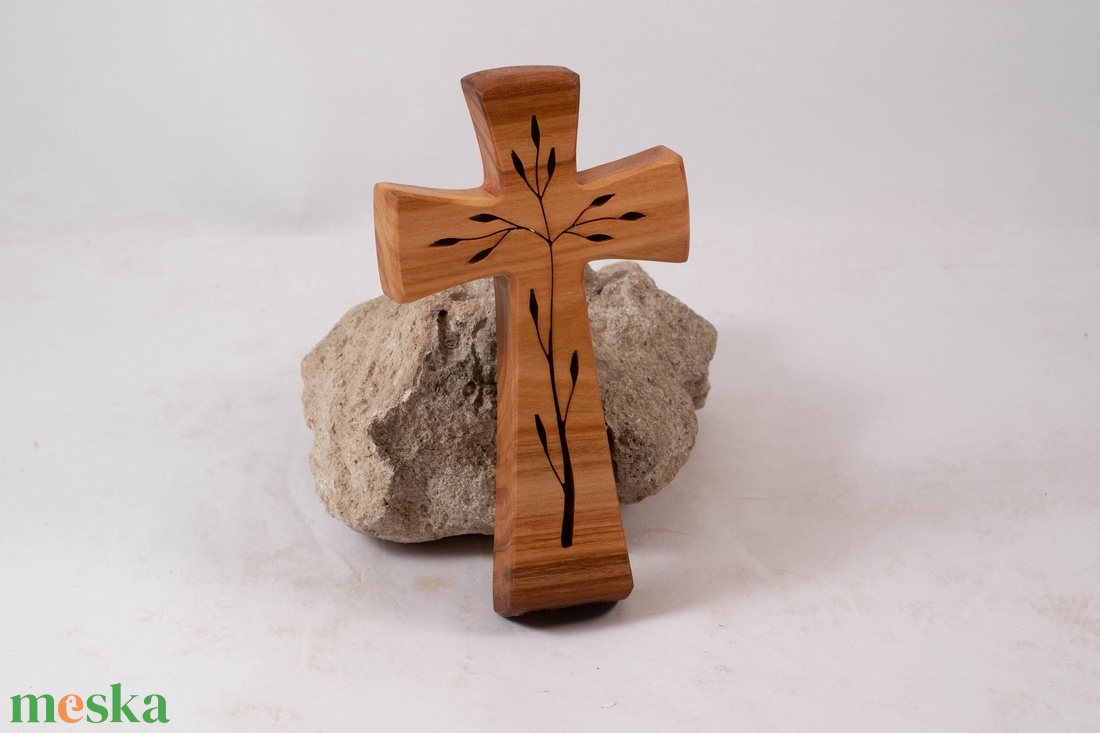 Mintás fakereszt, fali kereszt  - otthon & életmód - vallás - kereszt - Meska.hu