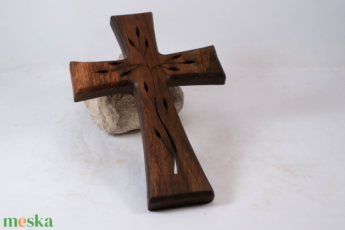Mintás fakereszt, fali kereszt  - otthon & életmód - vallás - kereszt - Meska.hu