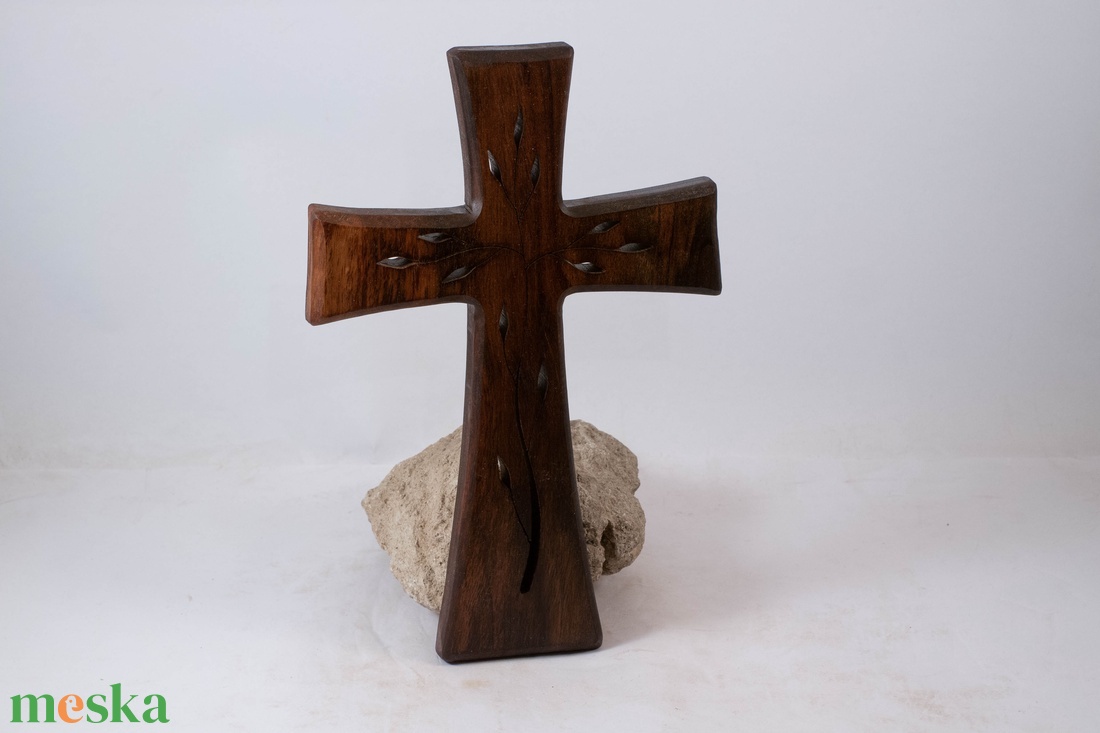 Mintás fakereszt, fali kereszt  - otthon & életmód - vallás - kereszt - Meska.hu