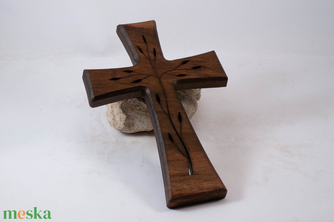 Mintás fakereszt, fali kereszt  - otthon & életmód - vallás - kereszt - Meska.hu