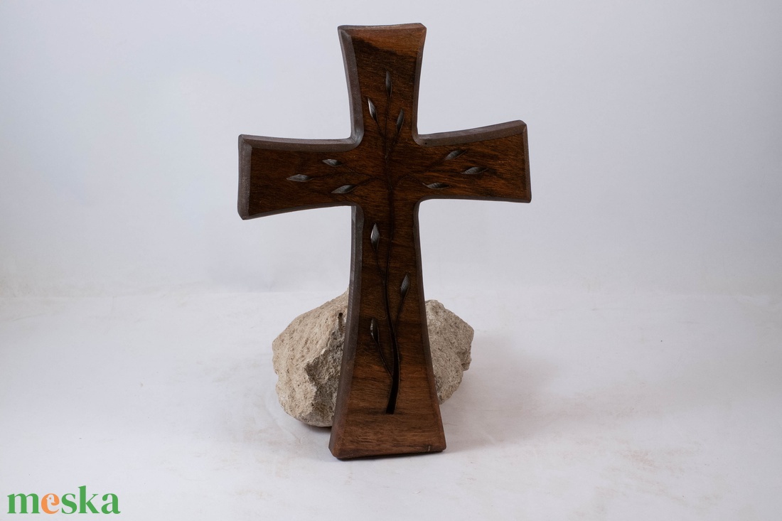 Mintás fakereszt, fali kereszt  - otthon & életmód - vallás - kereszt - Meska.hu