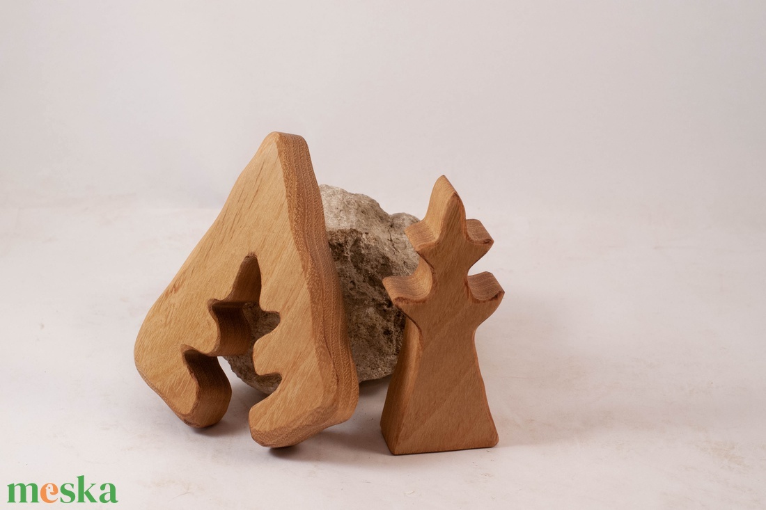  Fa fa, fa építő, kirakó - játék & sport - készségfejlesztő és logikai játék - szín és formaválogató játékok - Meska.hu