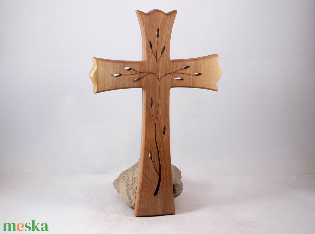 Mintás fakereszt, fali kereszt  - otthon & életmód - vallás - kereszt - Meska.hu