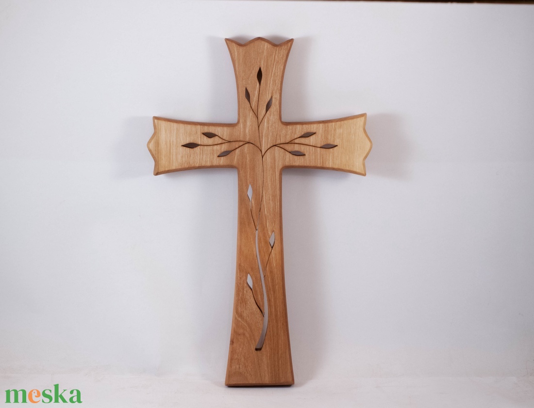 Mintás fakereszt, fali kereszt  - otthon & életmód - vallás - kereszt - Meska.hu