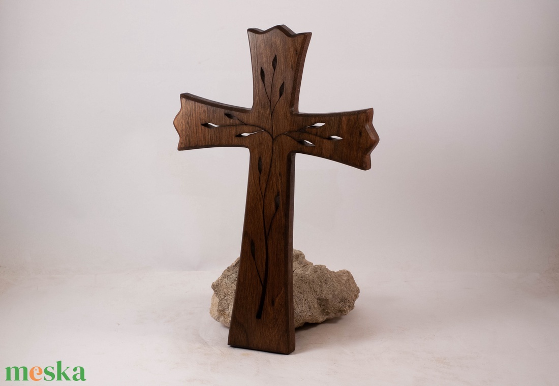 Mintás fakereszt, fali kereszt  - otthon & életmód - vallás - kereszt - Meska.hu
