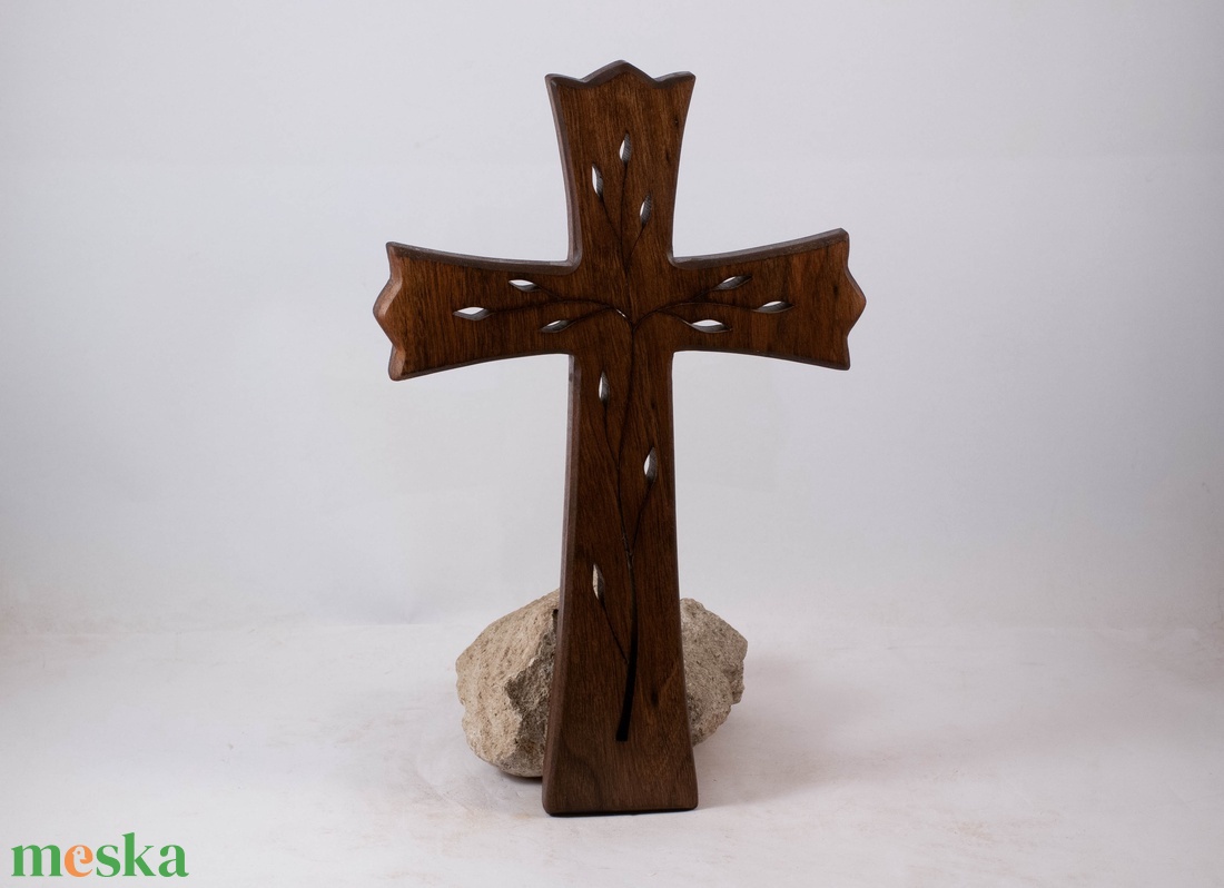 Mintás fakereszt, fali kereszt  - otthon & életmód - vallás - kereszt - Meska.hu